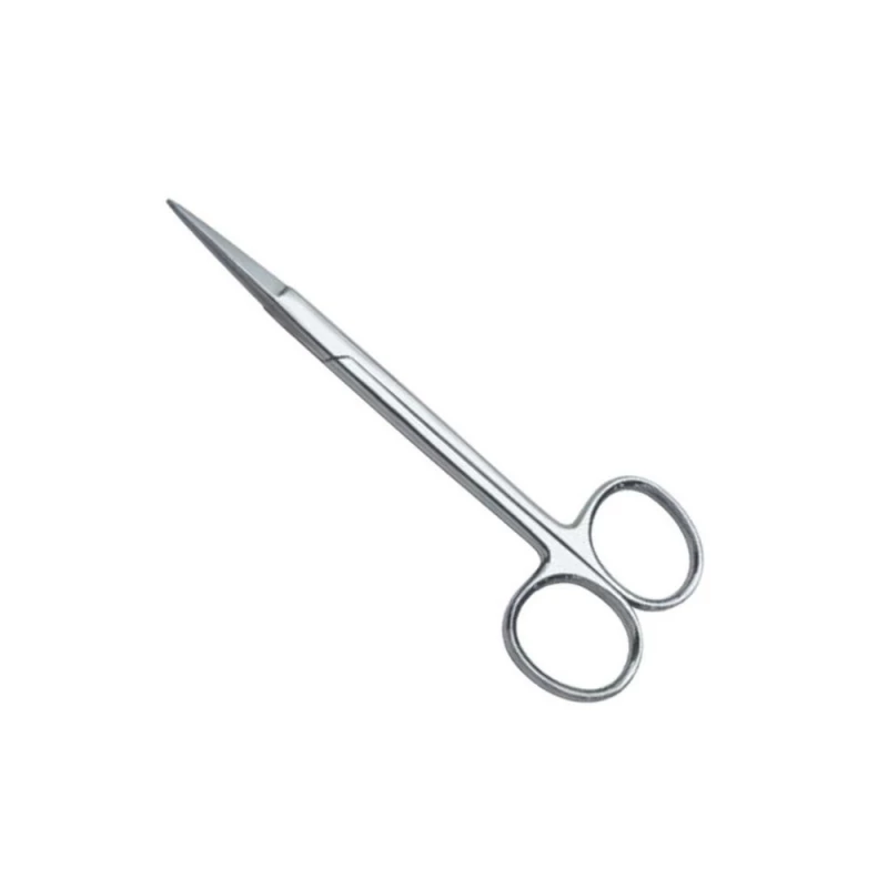 Tesoura Iris Reta 12cm - Aço Inoxidável para Procedimentos Delicados